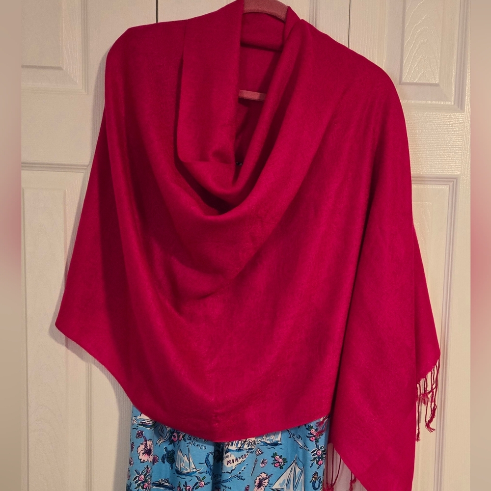 Pink wrap,  shawl or scarf
